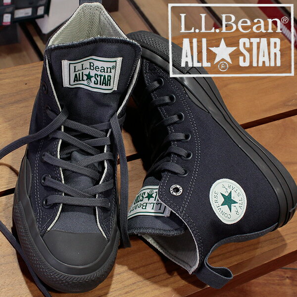 楽天OnStepコンバース バーゲン 50％OFF　CONVERSE ALL STAR 100 L.L.Bean HI オールスター 100 エルエルビーン ハイ 1SD176 ハイカット LLビーン × コンバース コラボ 消臭抗菌加工 撥水加工シューレース メタリックプリント