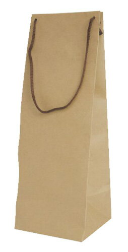 手提紙袋 1本入 クラフト 1.8L用 一升瓶 1800ml 【単品販売不可】