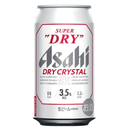 【送料無料】アサヒ スーパードライ ドライクリスタル 350ml×24本 1ケース 缶ビール 【送料無料】アサヒ スーパードライ ドライクリスタル 350ml×24本 1ケース 缶ビール
