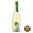 【300円OFFクーポン2日9:59まで】【送料無料】ペティアン・ド・リステル 青りんご 750ml×6本 1ケース やや甘口 スパークリングワイン フランス