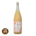【送料無料】とろこく桃姫 桃たっぷり梅酒 1.8L×6本 中田食品 うめしゅ リキュール 1800ml