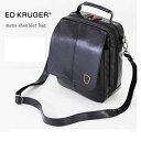 ショルダーバッグ メンズ 送料無料Ed Kruger柔らか合皮のショルダーバッグ