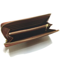 長財布メンズ送料無料【recurrence】イタリーレザーL型ジップロングウォレット