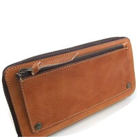 長財布メンズ送料無料【tachiya】イタリー革使用ラウンドジップウォレット