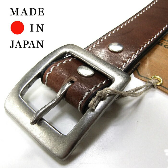 shocoraのベルト 送料無料【culaiton】40mm手染めギャリソンベルト（国産厚革使用）｜アングル3