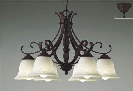 シャンデリア（電球色）AA38154Lコイズミ取付簡易型