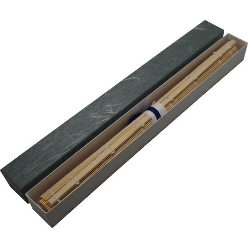 書道用品 筆巻 1.5mm極細ひご 白 一尺二寸 （36cm) 箱付き 中国製 （601123） 筆収納 筆保護 書道 筆巻 筆巻き