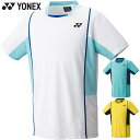 ヨネックス メンズ レディース ユニゲームシャツ(フィットスタイル) バドミントン ウェア 競技 テニス 半袖 トップス UVカット 吸汗速乾 制電 YONEX 10603
