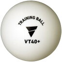 ビクタス メンズ レディース VT40+ トレーニングボール 100球入 卓球 ボール 競技 トレ球 練習 部活 40ミリ ホワイト 白 VICTAS 0157...
