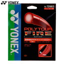 ヨネックス メンズ レディース POLY TOUR FIRE 120 ポリツアーファイア120 テニス アクセサリー 競技 ガット 硬式テニスストリング レッド...