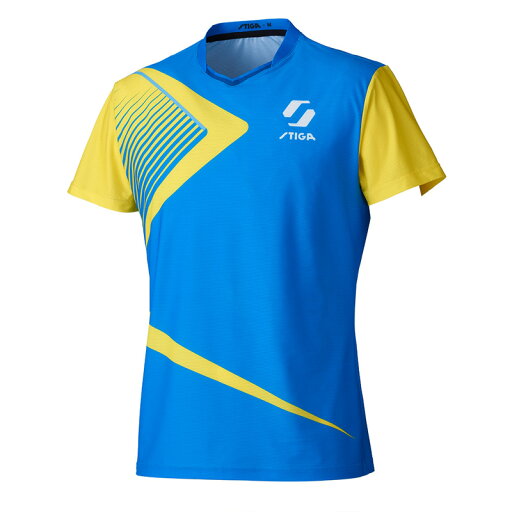 スティガ メンズ レディース SHIRT KR-I シャツ 卓球 ウェア トップス 半袖 競技 練習着 ブルー 青 送料無料 STIGA スティガ メンズ レディース SHIRT KR-I シャツ 卓球 ウェア トップス 半袖 競技 練習着 ブルー 青 送料無料 STIGA