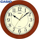 カシオ メンズ レディース 時計 ウォッチ 掛け時計 木枠 クオーツ シンプル ブラウン 茶色 CASIO IQ-135