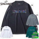 スポルディング スポーツ ジュニア キッズ ロングスリーブTシャツ ジオメトリック ロゴ SJT バスケットボール ウェア 競技 吸水速乾 ホワイト 白 ブラッ...