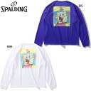 スポルディング スポーツ メンズ レディース ロングスリーブTシャツ スポンジ・ボブ ビッグフェイス バスケットボール ウェア 競技 吸水速乾 ホワイト 白 ブルー 青 送料無料 spalding SMT24144S