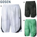 ゴーセン メンズ レディース ユニ ハーフパンツ バドミントン ウェア 競技 ホワイト 白 ブラック 黒 グリーン 緑 送料無料 GOSEN PP2400