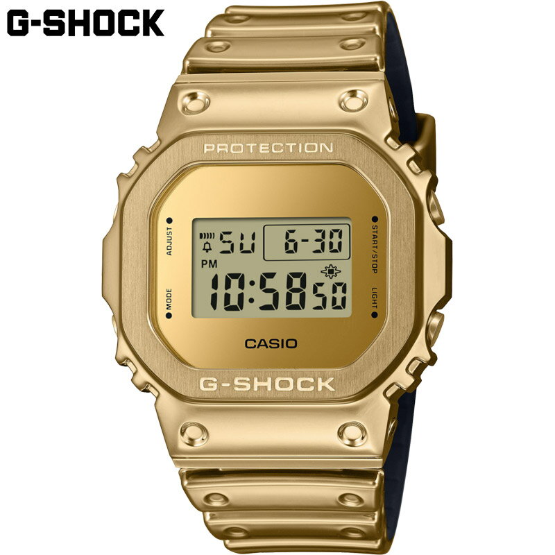 国内正規品 カシオ メンズ G-SHOCK Gショック 腕時計 ウォッチ デジタル 長寿命バッテリー 衝撃に強い 20気圧防水 クール メタリック ゴールド 送料無料 CASIO GM-5600YMG