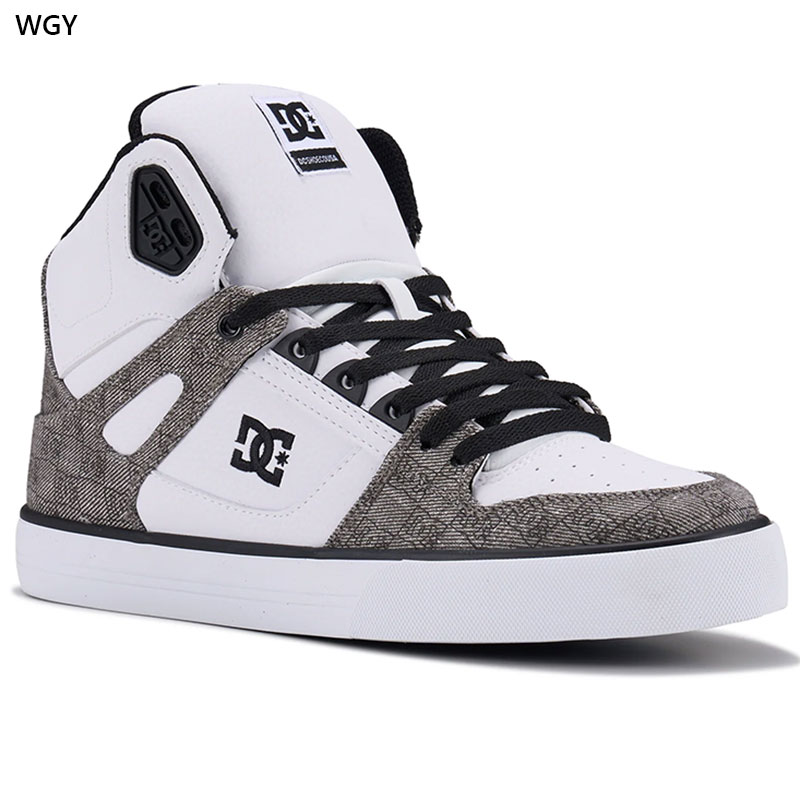 ディーシーシューズ メンズ スニーカー 靴 シューズ ハイカット モノトーン シンプル グレー お洒落 カジュアル ホワイト 白 送料無料 DC SHOES DM252301