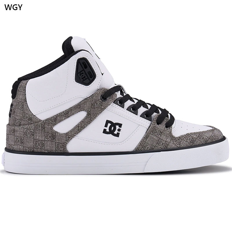 ディーシーシューズ メンズ スニーカー 靴 シューズ ハイカット モノトーン シンプル グレー お洒落 カジュアル ホワイト 白 送料無料 DC SHOES DM252301