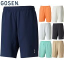 ゴーセン メンズ レディース ジュニア ハーフパンツ テニス ウェア 競技 アパレル バドミントン ホワイト 白 ブラック 黒 グレー ネイビー ブルー 青 オ...