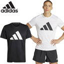 アディダス メンズ RUN IT TEE アパレル 陸上 ウェア ランニング ジョグ ジョギング Tシャツ 半袖Tシャツ 半袖 ショートスリーブ クルーネック ホワイト 白 ブラック 黒 adidas IEJ89