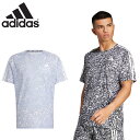 アディダス メンズ OTR E AOP TEE M 陸上 ウェア 競技 ラン ランニング ジョギング Tシャツ トレーニング ヤマネコ CLIMACOOL ドラ...