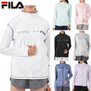 FILA フィラ ニッキー レディース UVウェア アパレル 紫外線対策 長袖 立ち襟 指穴あり 日焼け対策 ラッシュガード ホワイト 白 ブラック 黒 グレー ネイビー ピンク グリーン パープル 灰色 緑 紫 NIKKI 324672(4)