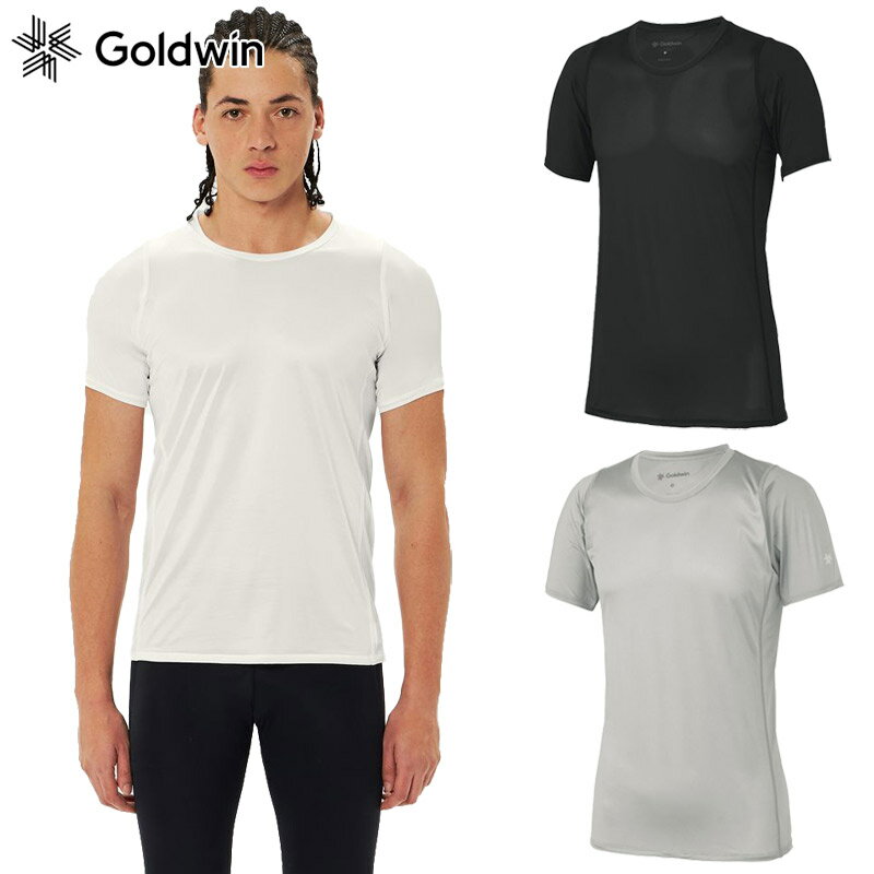 ゴールドウィン メンズ クーリングハーフスリーブ(C3fit/メンズ) アパレル 半袖 ホワイト 白 ブラック 黒 グレー 灰色 送料無料 Goldwin GC65103