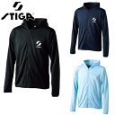 スティガ メンズ レディース STIGA DRY ZIP PARKER JP-II 卓球 ウェア 競技 トップス 長袖 ドライジップパーカー ブラック 送料無料...