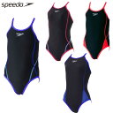 スピード ジュニア キッズ ガールズ プッシュアップターンズスーツ 水泳 スイムウェア ワンピース水着 競技 トレーニング 練習用 ブラック 黒 ブルー レッド 青 赤 ピンク 送料無料 speedo STG02301