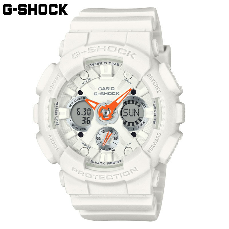 国内正規品 カシオ レディース G-SHOCK Gショック 時計 ウォッチ スタイリッシュ スポーティー コンパクトサイズ 20気圧防水 夏 ホワイト オレンジ...