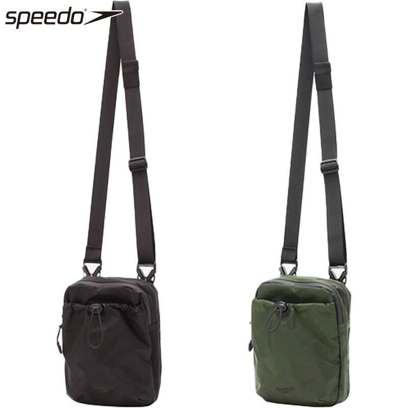 3L スピード メンズ レディース ダブルジップサコッシュ バッグ 鞄 カバン ショルダー 撥水 レジャーフィットネス タウンユース スタイリッシュ ブラック ...