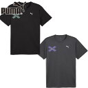 プーマ メンズ M RUN DIGITOKYO GRAPHIC Tシャツ アパレル ランニング Tシャツ 半袖 マラソン ジョギング スポーツ ブラック 黒 グ...