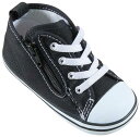 コンバース converse スニーカー ベビー converse BABY ALL STAR N Z ベビー オールスター N Z ブラック BLACK 12cm 12.5cm 13cm 13.5cm 14cm 14.5cm 15cm キッズ 靴 シューズ ファスナー ゴアシューレース 定番 ベビー靴 出産祝い 男の子 女の子 ギフト 贈り物 あす楽