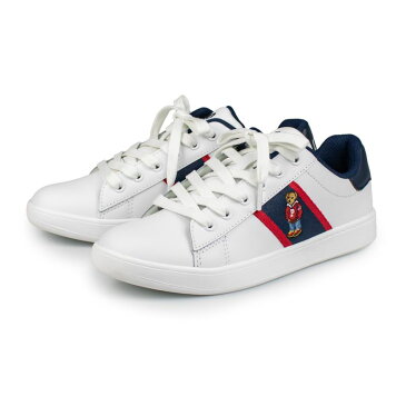 POLO RALPH LAUREN ポロラルフローレン POLO BEAR RF101060 スニーカー ジュニア ガールズ 女の子 WHITE/NAVY 23〜24cm 靴 シューズ あす楽