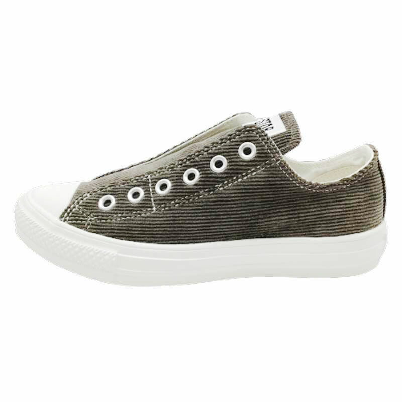 コンバース CONVERSE スニーカー レディース 31306801 ALL STAR LIGHT CORDUROY SLIP OX オールスター ライト コーデュロイ チャコール メンズ 軽量 靴 シューズ あす楽