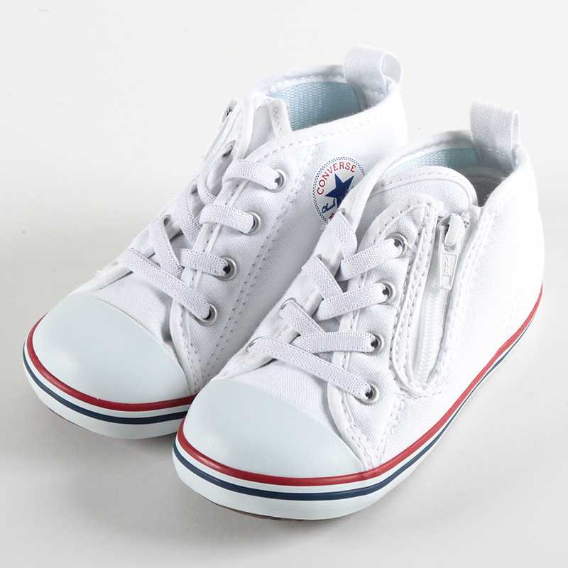 コンバース converse スニーカー ベビー converse BABY ALL STAR N Z ベビー オールスター N Z オプティカルホワイト OPTICALWHITE 12cm 12.5cm 13cm 13.5cm 14cm 14.5cm 15cm キッズ 靴 シューズ ファスナー ゴアシューレース 定番 あす楽