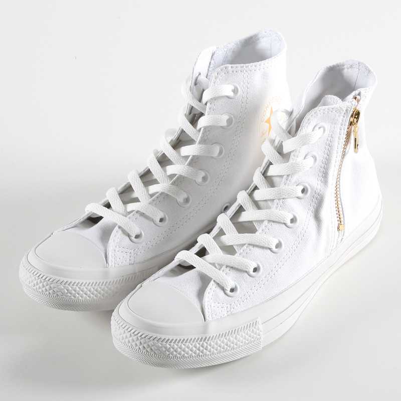 コンバース converse スニーカー レディース ALL STAR MN GOLDZIP HI オールスター MN ゴールドジップ HI ホワイト 靴 シューズ 21FW あす楽