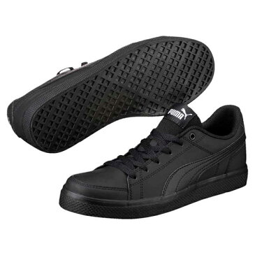 プーマ PUMA スニーカー ジュニア PMJ-362947 コートポイント 通学 仕事履き VULC V2 BG (01)プーマ ブラック/プーマ ブラック 22.0~25.0cm レディース 靴 シューズ 黒 あす楽