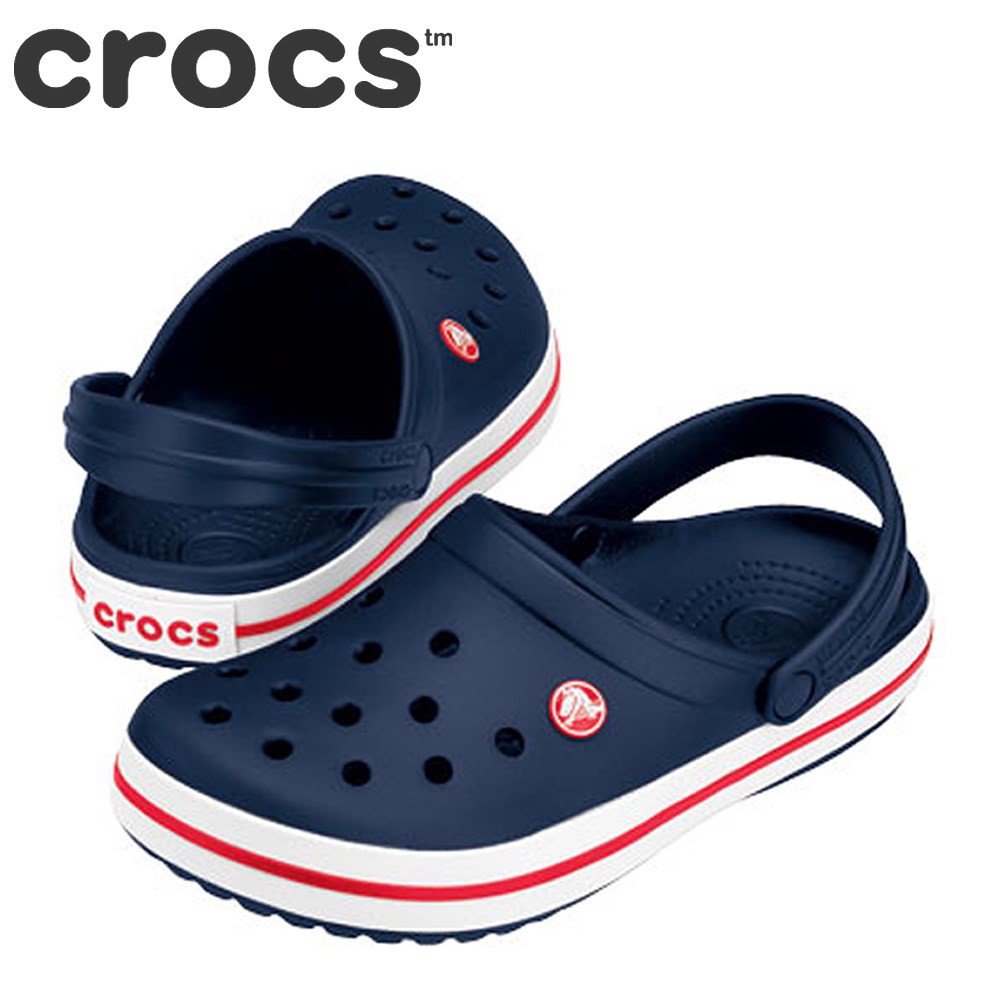 【全品P10倍！9日&10日20:00～4H限定】クロックス crocs 11016 M メンズ クロッグサンダル crocband™ クロックバンド™ バックストラップ ジビッツホール 大きいサイズ対応28.0cm ネイビー