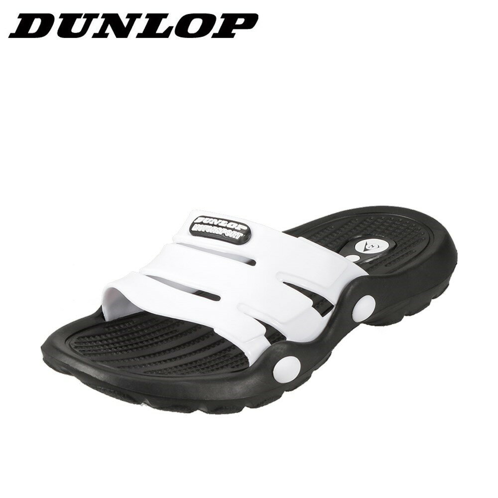 ダンロップ DUNLOP サンダル SW322A メンズ靴 靴 シューズ 3E相当 スポーツサンダル スポサン 軽量 幅広 シャワーサンダル ビーチサンダル ジム アウトドア レジャー ブラック×ホワイト