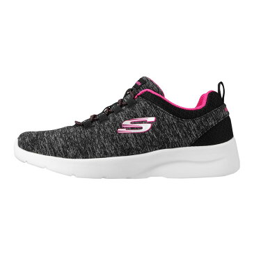 スケッチャーズ SKECHERS スニーカー 12965 レディース靴 靴 シューズ ランニングシューズ ローカットスニーカー ヘザー素材 スポーツ ジム 運動 大きいサイズ対応 ブラック×ピンク