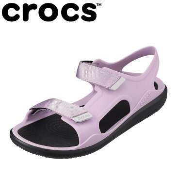 クロックス crocs 206527 レディース靴 靴 シューズ 3E相当 サンダル 軽量 軽い クッション性 フィット ピッタリ ラベンダー×ブラック