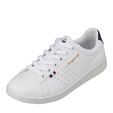 ルコックスポルティフ le coq sportif QMT-7314WN レディース靴 靴 シューズ 2E相当 スニーカー 軽量 軽い LA ローラン SL 大きいサイズ対応 ホワイト×ネイビー