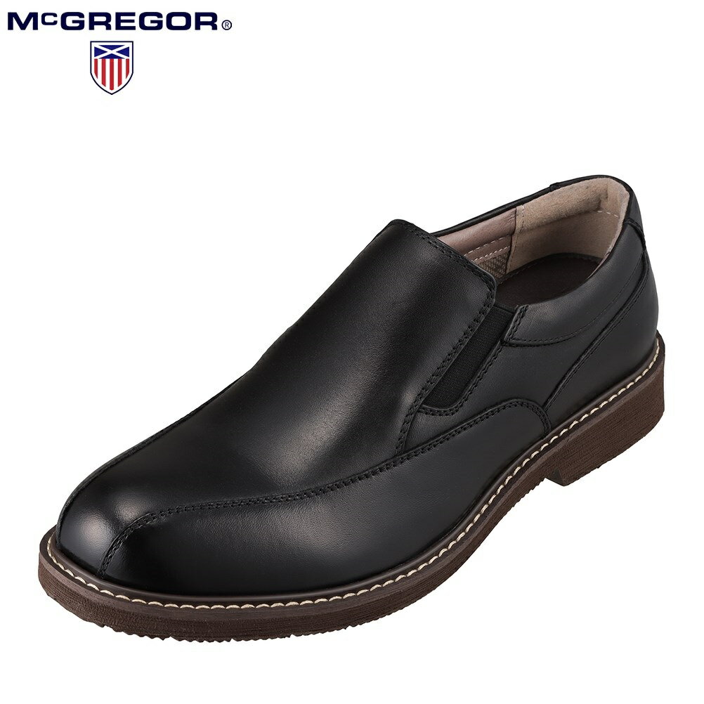 マックレガー McGREGOR MC8026 メンズ靴 靴 シューズ 3E相当 カジュアルシューズ スリッポン 楽 軽量 軽い 小さいサイズ対応 ブラック