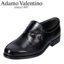 ビジネスシューズ 本革 メンズ靴 靴 シューズ ヤギ革 アーチクッション インソール 小さいサイズ対応 アダモヴァレンチノ Adamo Valentino AV101 ブラック