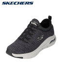 スケッチャーズ SKECHERS 232301 メンズ靴 靴 シューズ 3E相当 スポーツシューズ スリッポン ARCH FIT 人気 ブランド ブラック×グレー