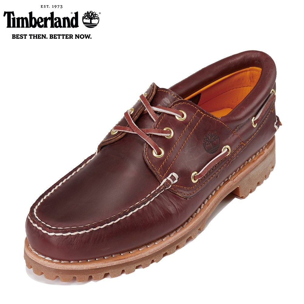 【全品P10倍！9日&10日20:00～4H限定】ティンバーランド Timberland TIMB 50009 メンズ靴 靴 シューズ 2E相当 カジュアルシューズ モカシン デッキシューズ Authentics 3 Eye Classic 人気 ブランド バーガンディ