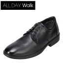 オールディ ウォーク ALL DAY Walk ビジネスシューズ 4E 幅広透湿 防水 クッション性 プレーントゥ ADM 0060 メンズ靴 靴 シューズ 快適 仕事 通勤 ブラック