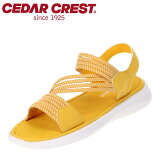 セダークレスト CEDAR CREST CC-2908 レディース靴 靴 シューズ 3E相当 サンダル ゴム紐 履きやすい フィット感 歩きやすい スポーツサンダル スポサン イエロー