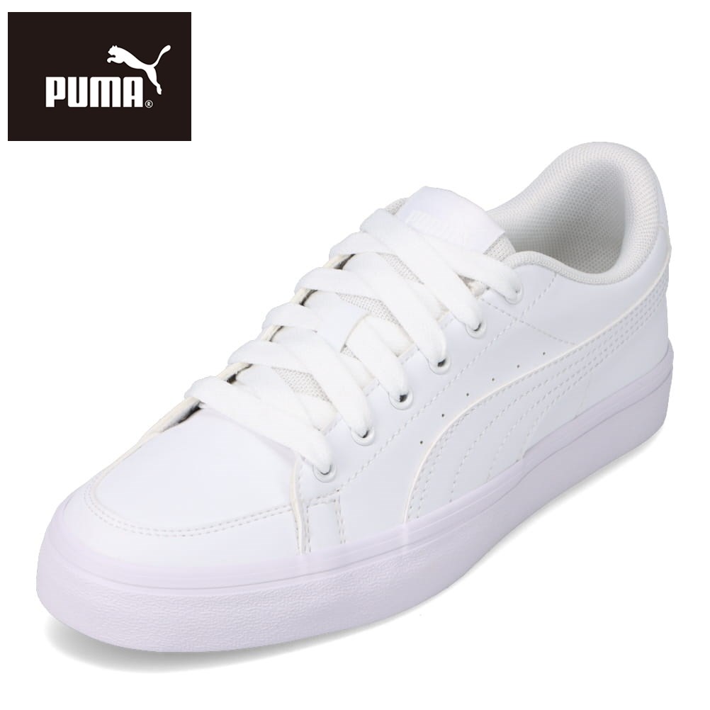 【全品P10倍！9日&10日20:00～4H限定】プーマ PUMA 389907.01L レディース靴 靴 シューズ 2E相当 スポーツシューズ トレーニング プーマ V コート バルク コートスニーカー ローカットスニーカー ブランド 人気 ホワイト